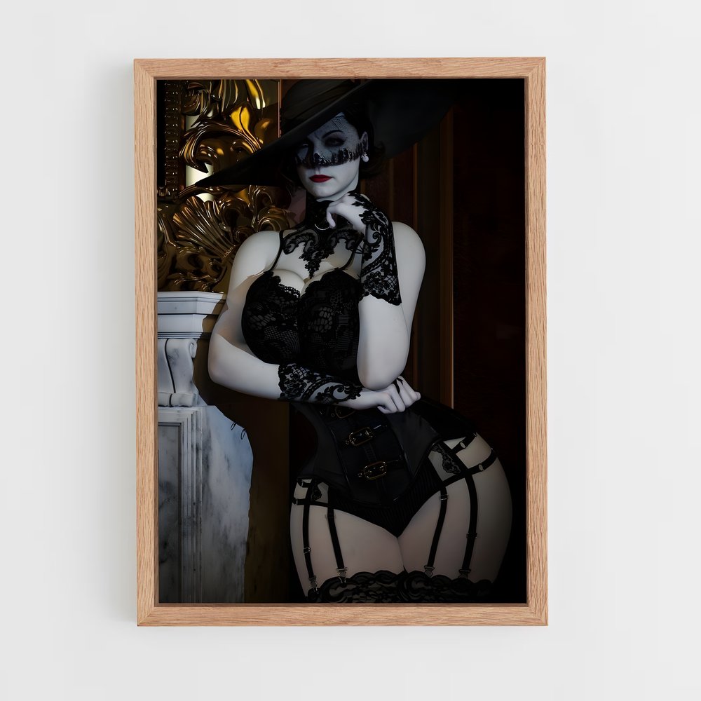 Poster Lady Dimitrescu Entertainment Touche poétique – affiche Resident Evil (vue 4)
